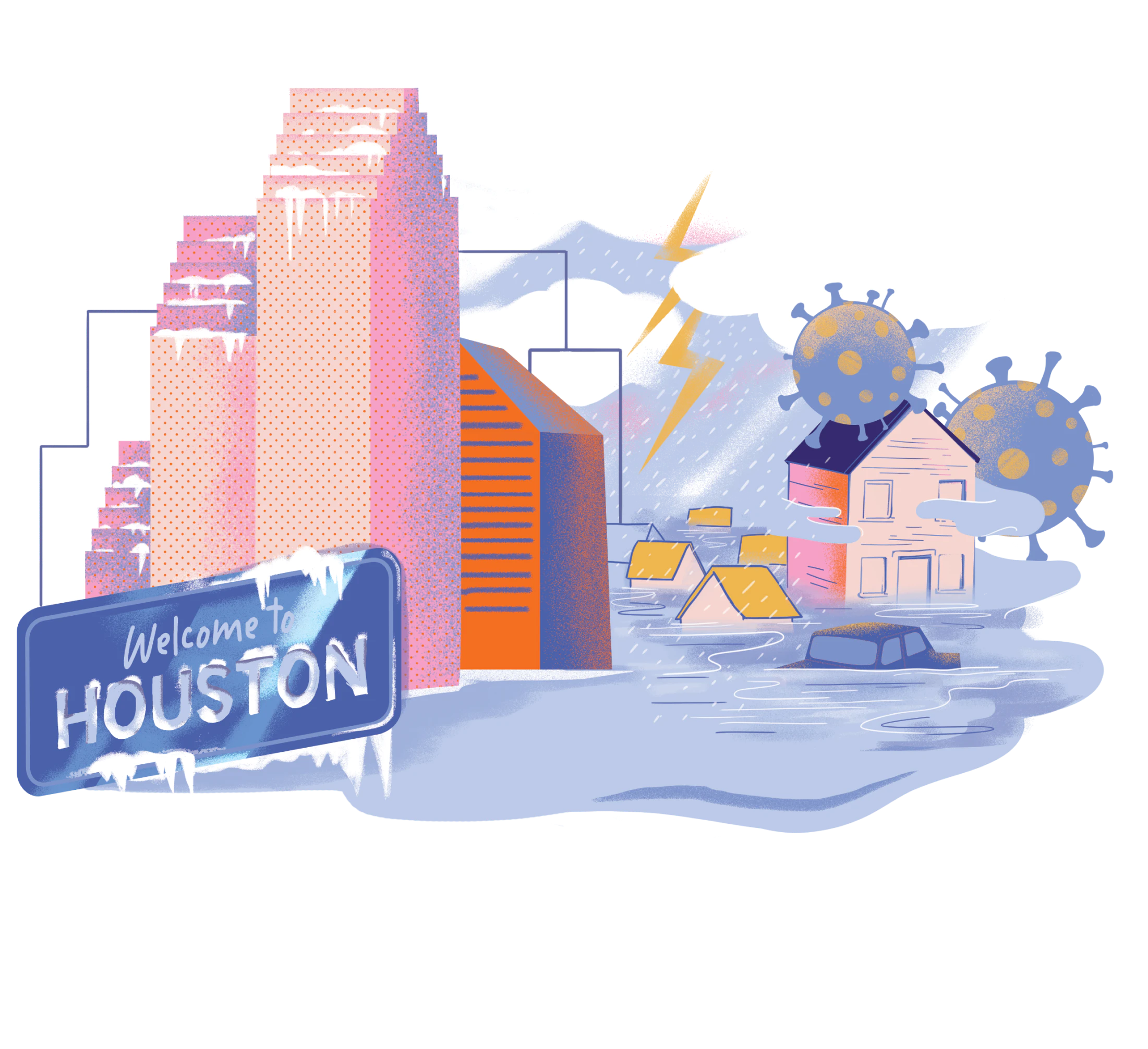 illustration of houston